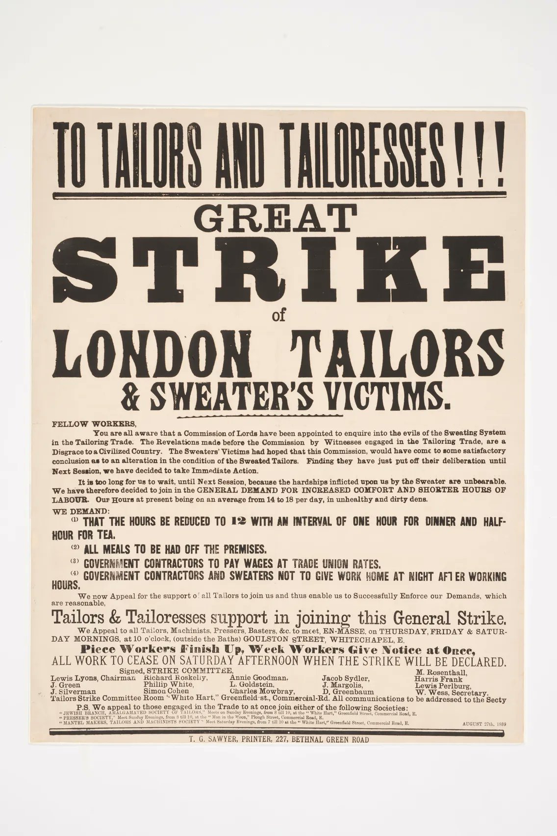 Tailors in Victorian England